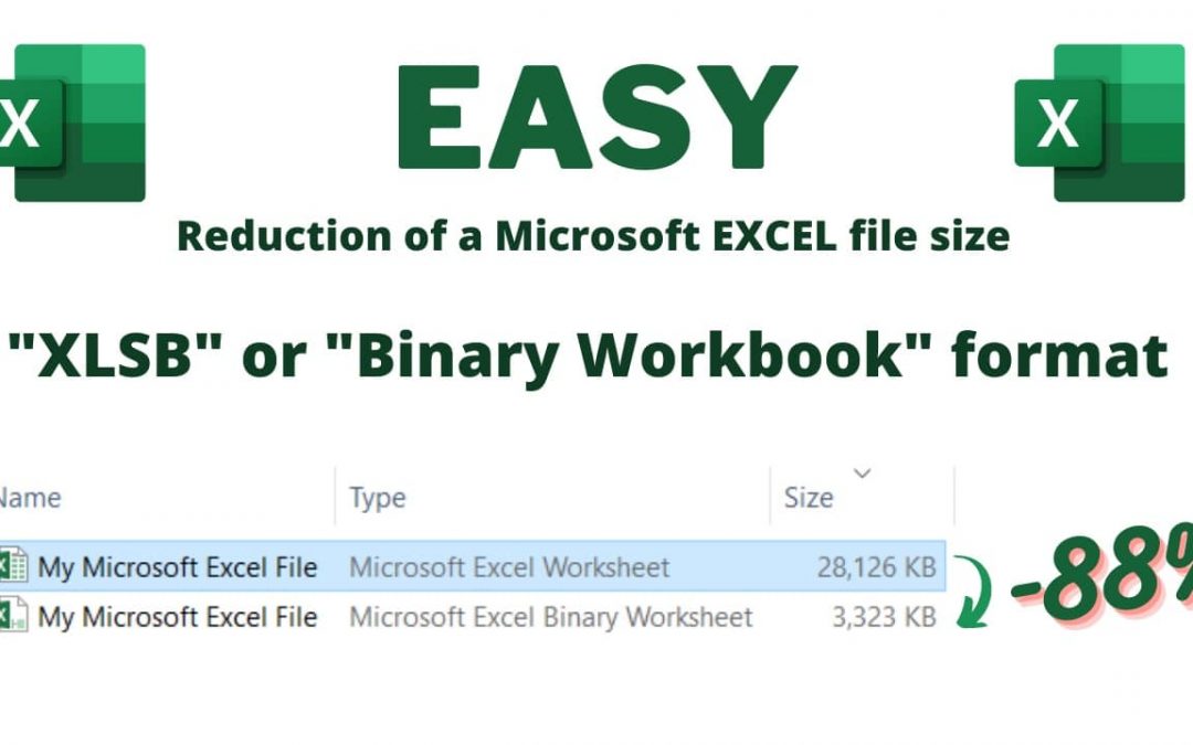1 Tip To Reduce Excel File Size: XLSB Binary Workbook Format